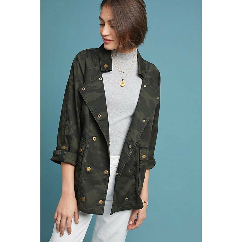NEW Anthropologie $170 Marrakech Camo Anorak By Marrakech Size Small